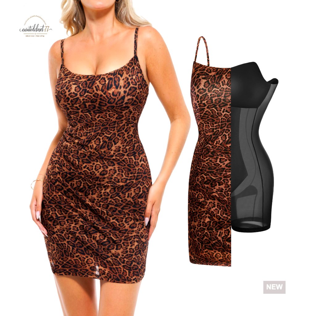 Mesh Bodycon Mini Dress With Built-In Shapewear And Removable Pads